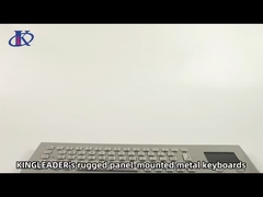 لوحة صناعية مضادة للماء مضادة للتخريب لوحة مفاتيح معدنية من الفولاذ المقاوم للصدأ مع لوحة لمسة