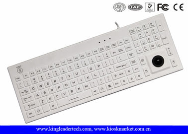 شراء الأبيض IP68 سوبر سليم لوحة المفاتيح USB سيليكون مع مفتاح تشغيل / إيقاف online manufacture