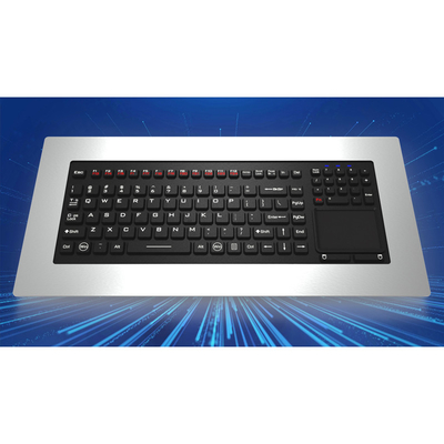 شراء IP65 Panelmount Stainless Steel Metal Silicone Industrial Medical Keyboard With Touchpad online manufacture