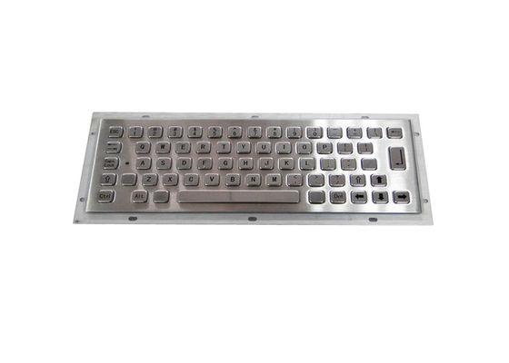 شراء PS / 2 USB 64 Keys Stainless Steel Keyboard للحصول على كشك المعلومات online manufacture