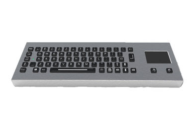 64 Keys Stainless Steel Industrial Desktop Keyboard With Touchpad Backlight