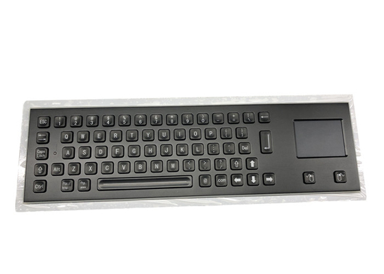 20mA Black Metal Keyboard 64 Keys Integrated Touchpad SS Electrophoretic